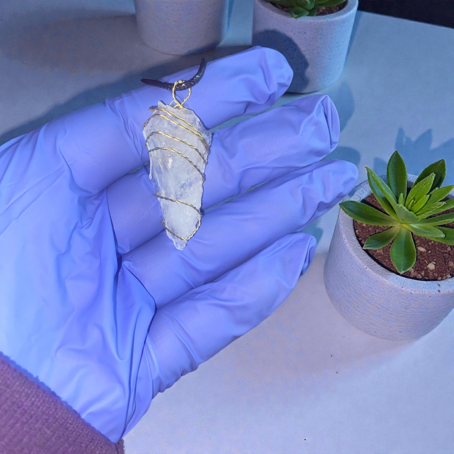 Clear Quartz Necklaces -known for Healing ,balance,manifestation,