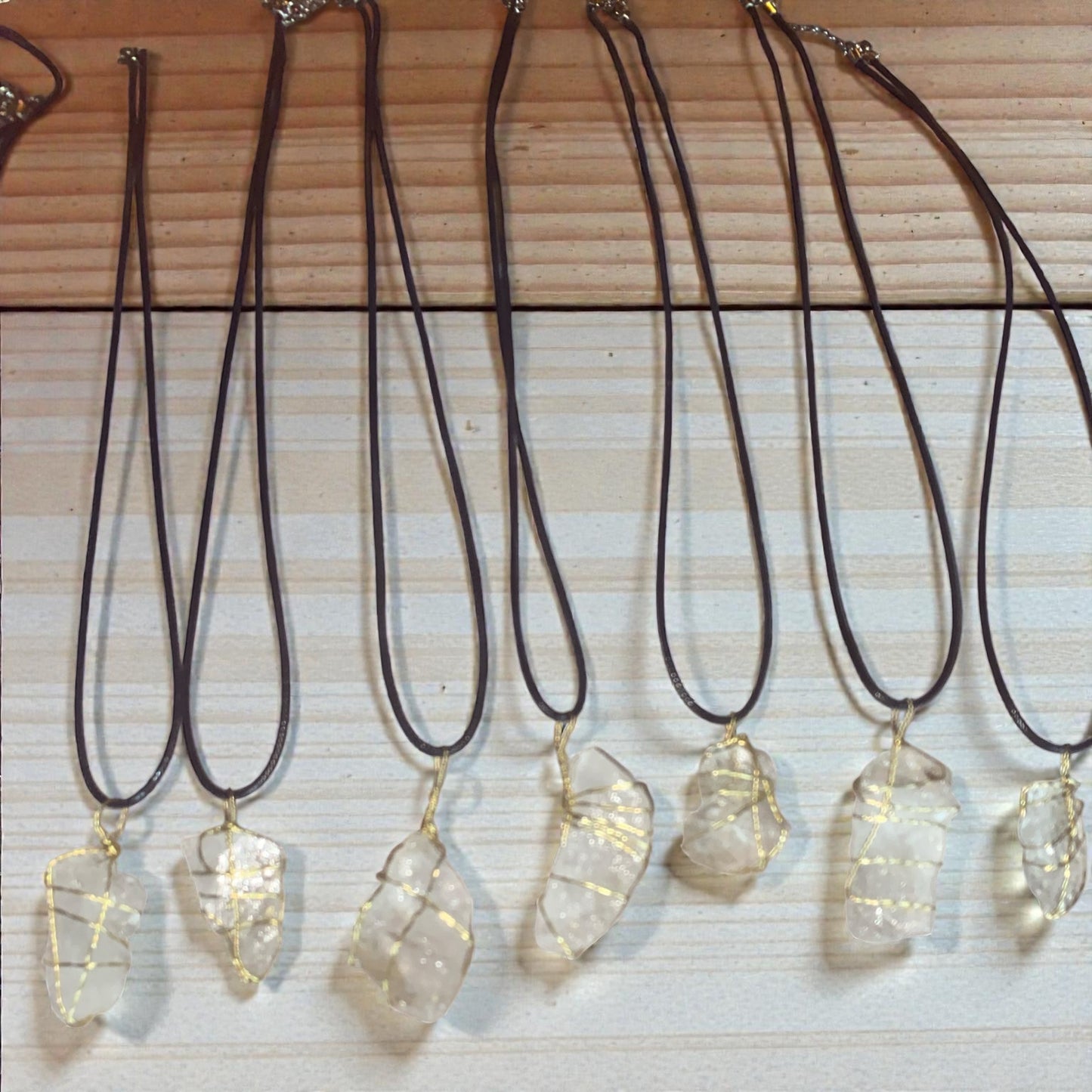 Clear Quartz Necklaces -known for Healing ,balance,manifestation,