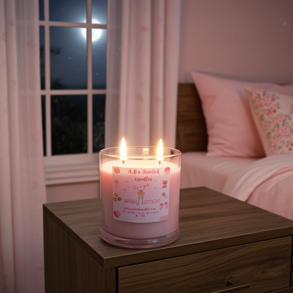 It's A Girl Baby Lotion Scented Candles