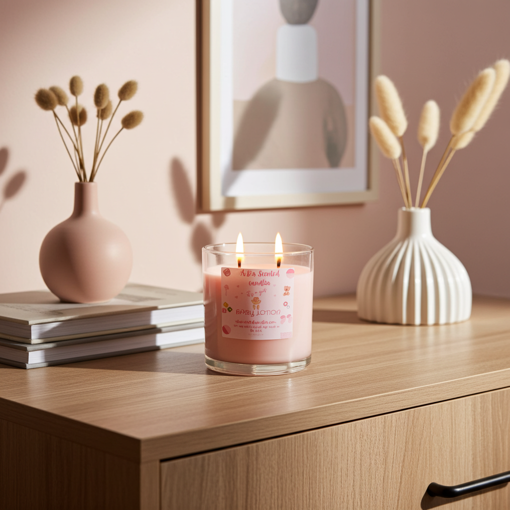 It's A Girl Baby Lotion Scented Candles