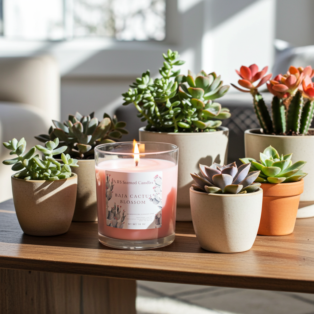 Baja Cactus Blossom Scented Candles 10 oz