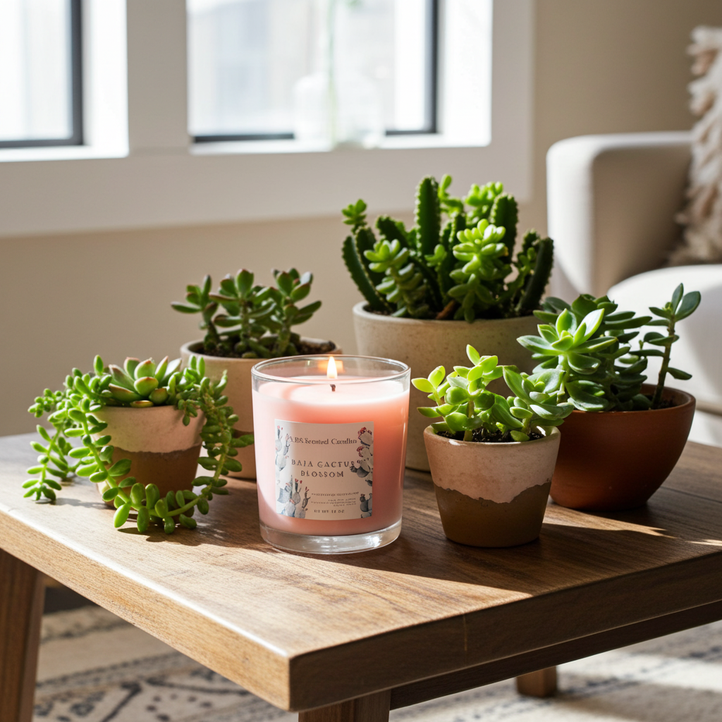 Baja Cactus Blossom Scented Candles 10 oz
