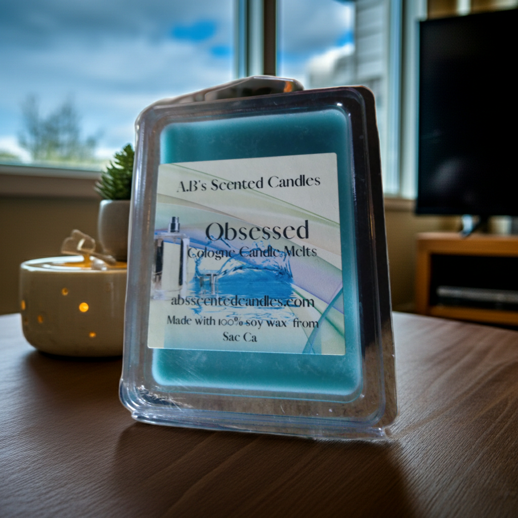 Obsessed men cologne candle  melts