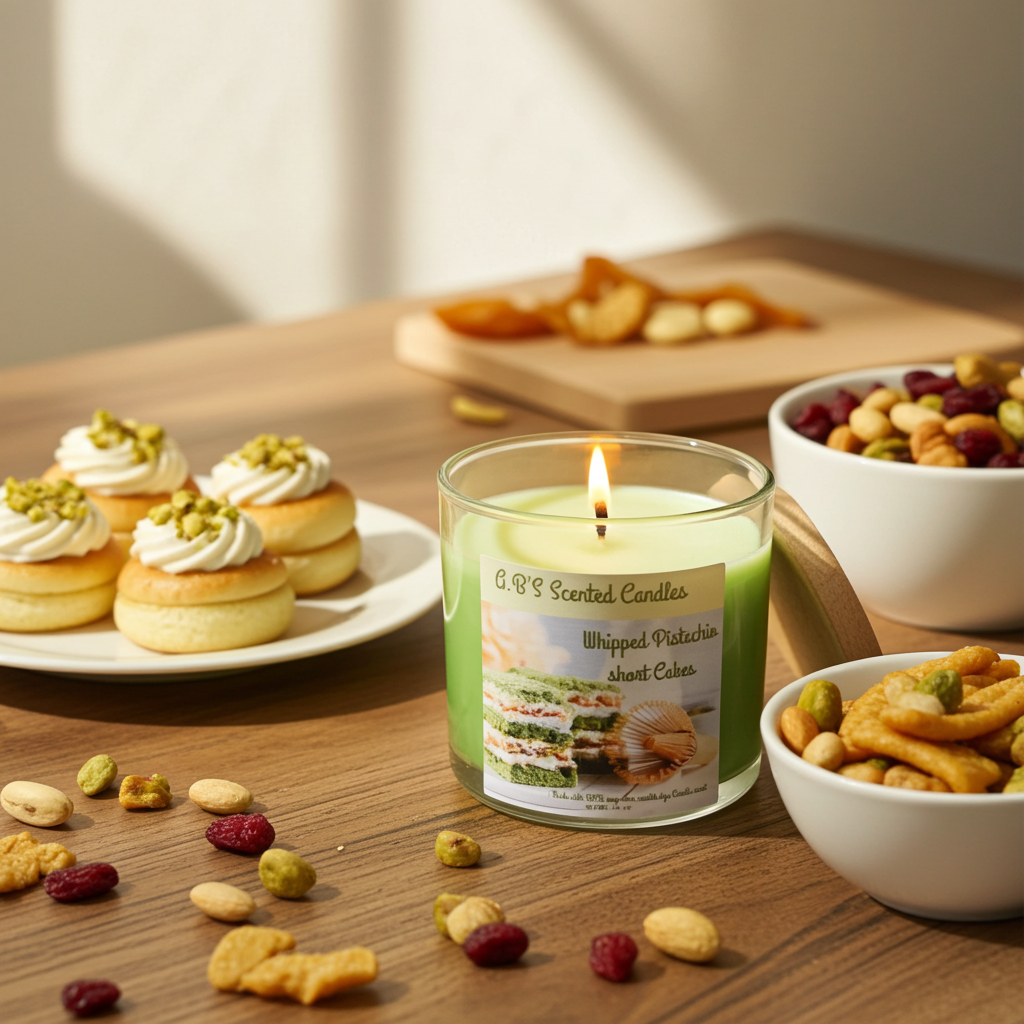 Whipped pistachio shortcake Candle