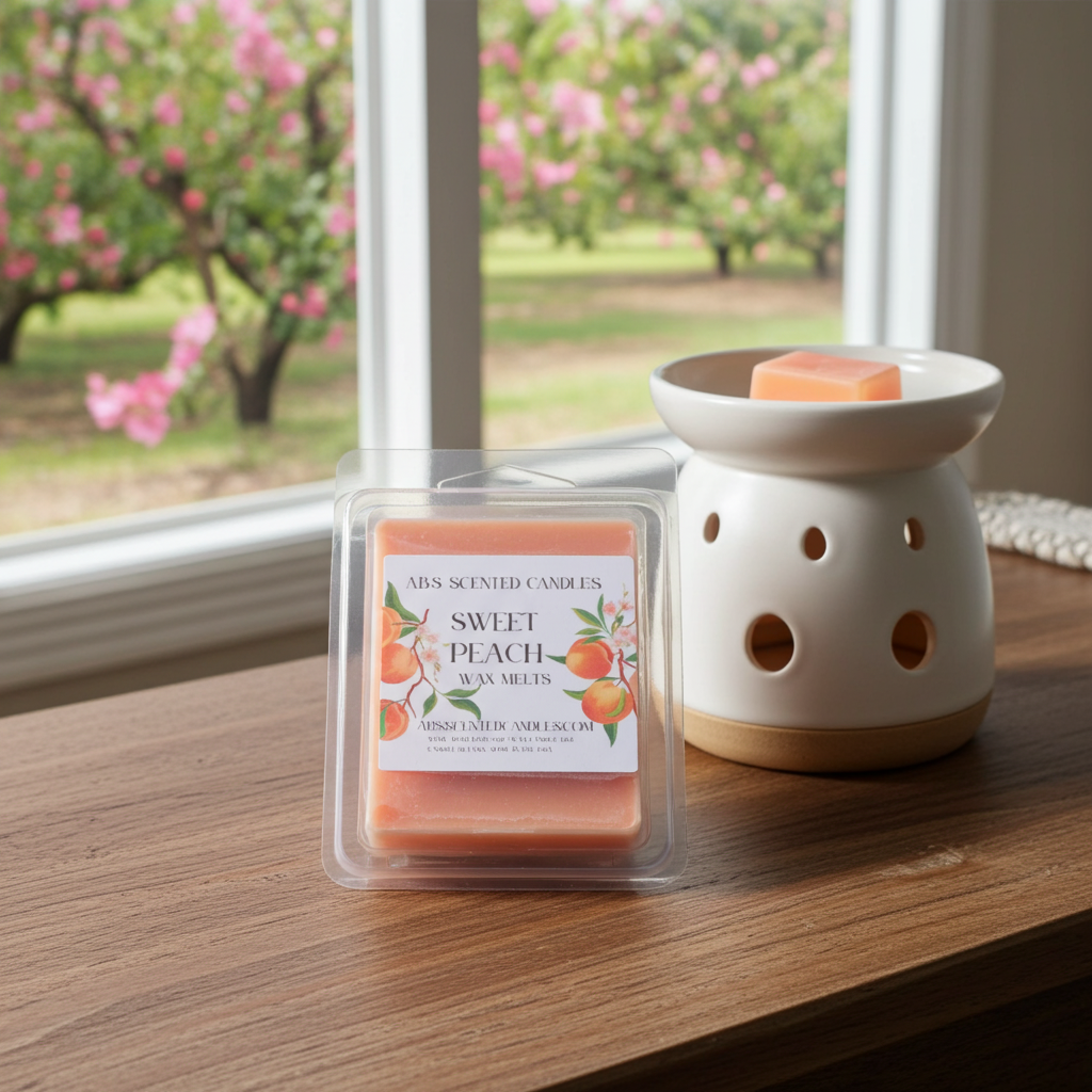 Sweet Peach Scented Wax melts