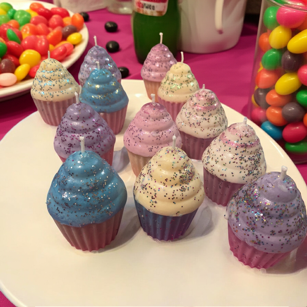 Glitter Cupcake Scented candle