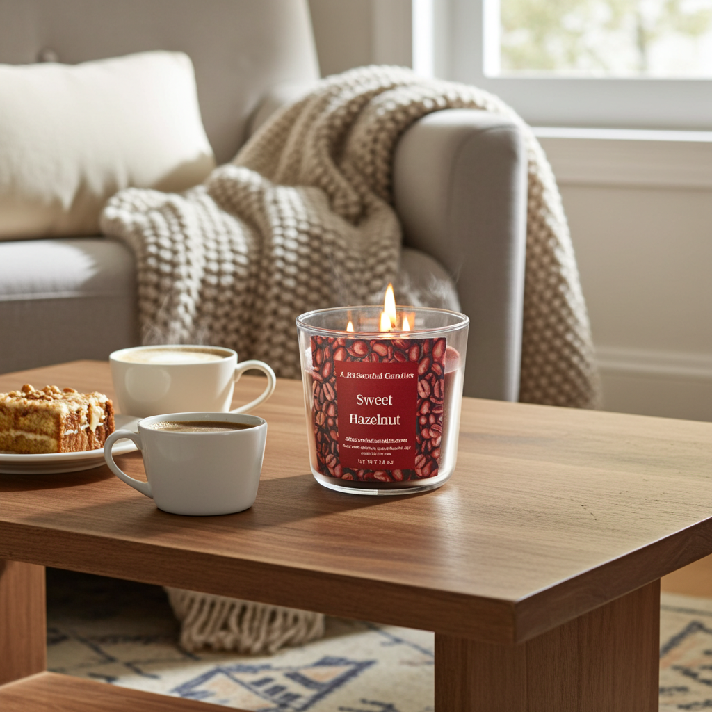 Sweet Hazelnut Scented Candles
