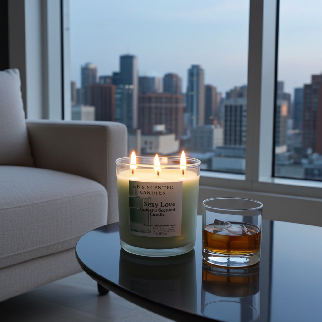 Sexy Love Cologne Scented  Candles