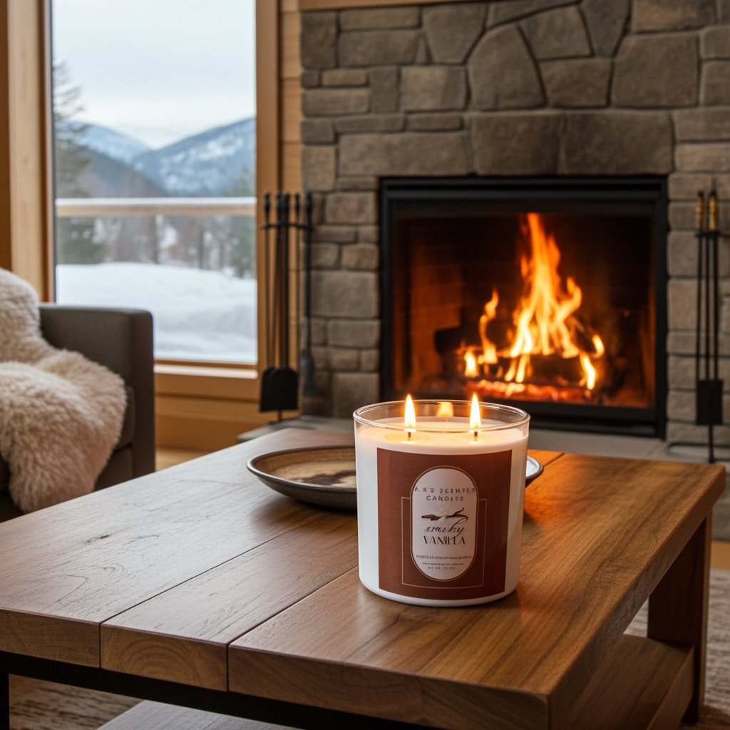 Smoky Vanilla Scented Candles