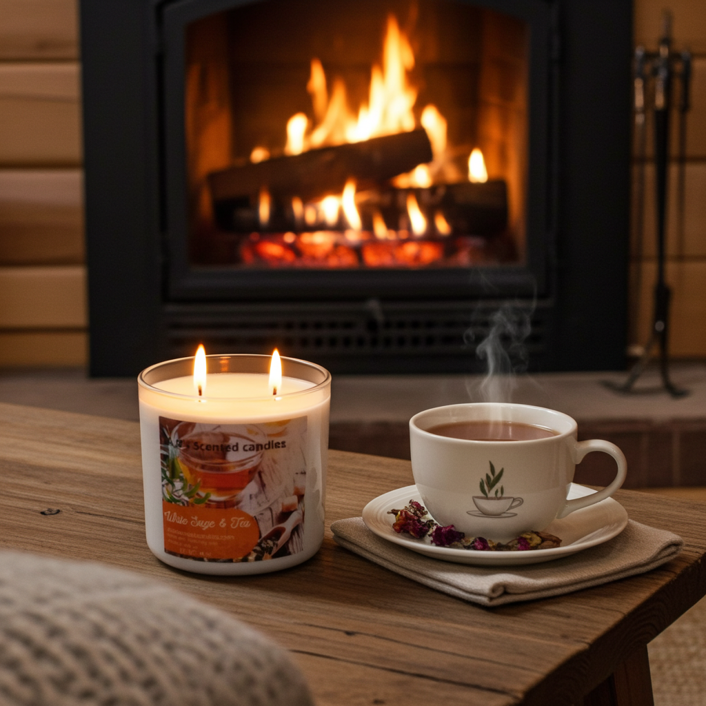 White Sage & Tea Scented Candles