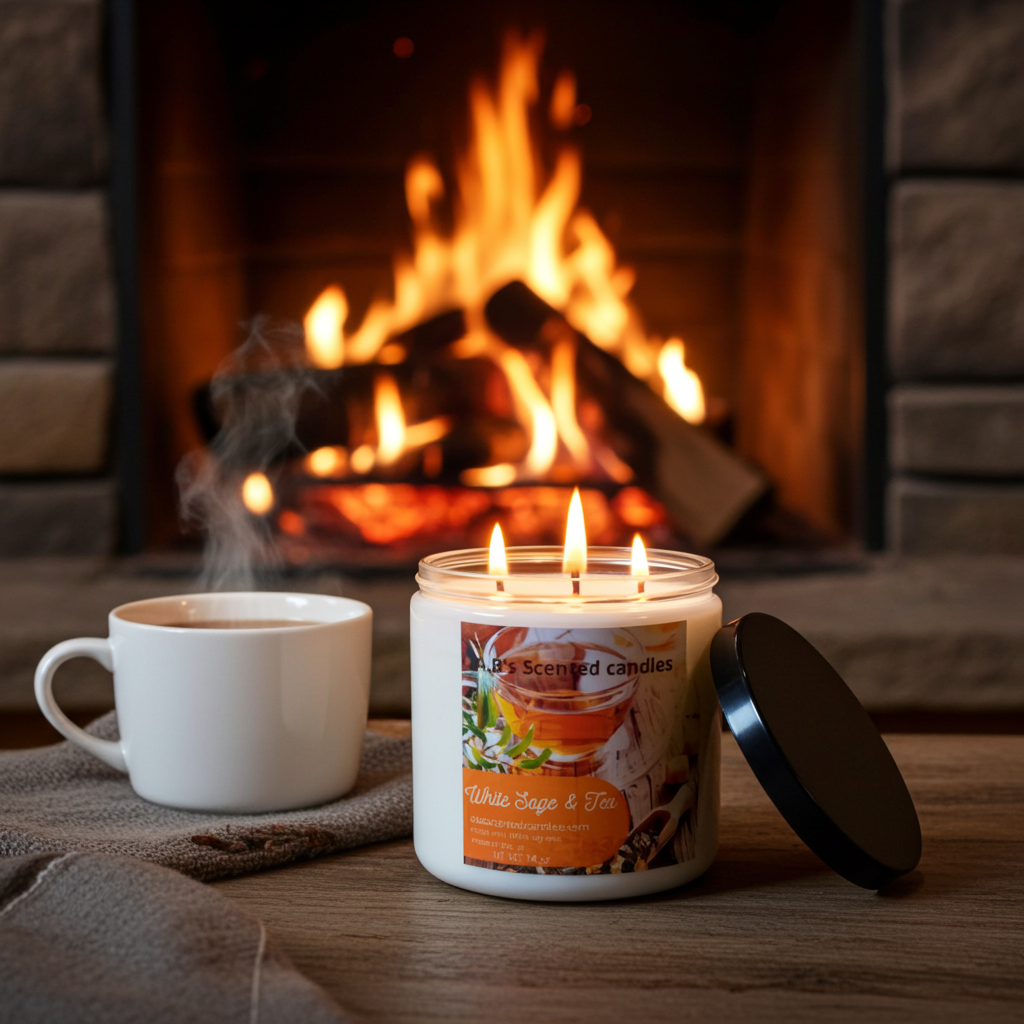 White Sage & Tea Scented Candles