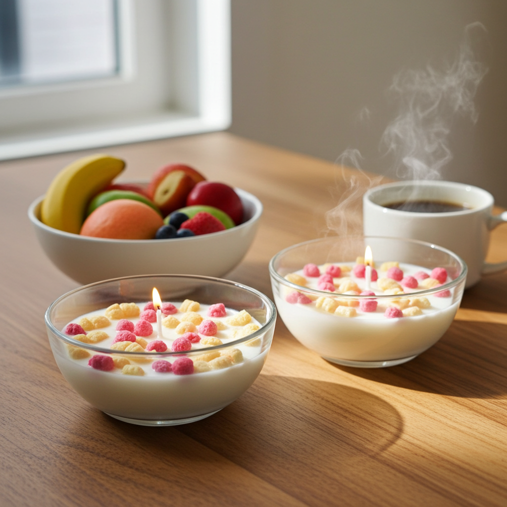 Captain Crunch Berries cereal bowl candles
