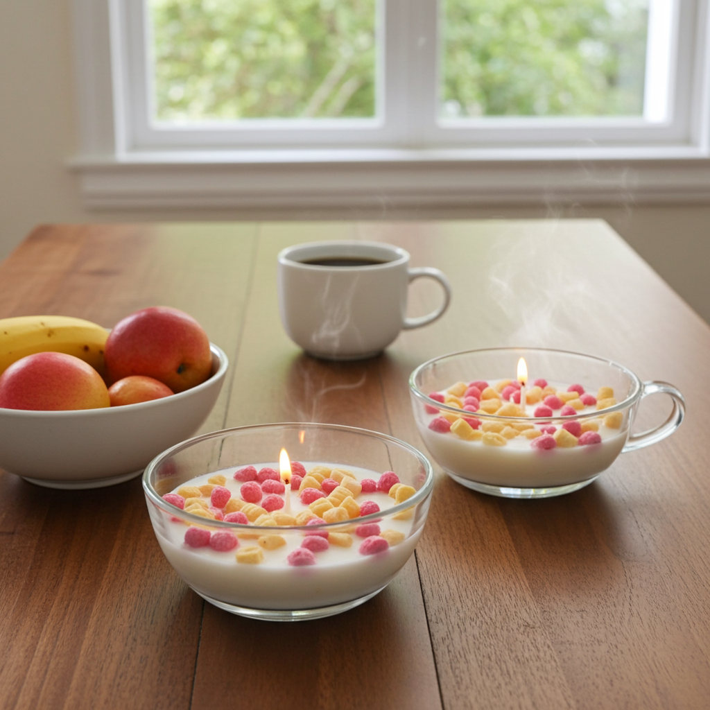 Captain Crunch Berries cereal bowl candles