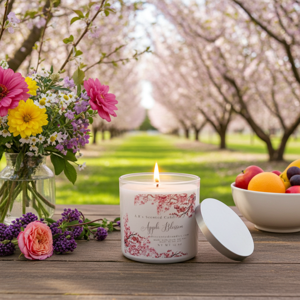 Apple Blossom Scented Candles