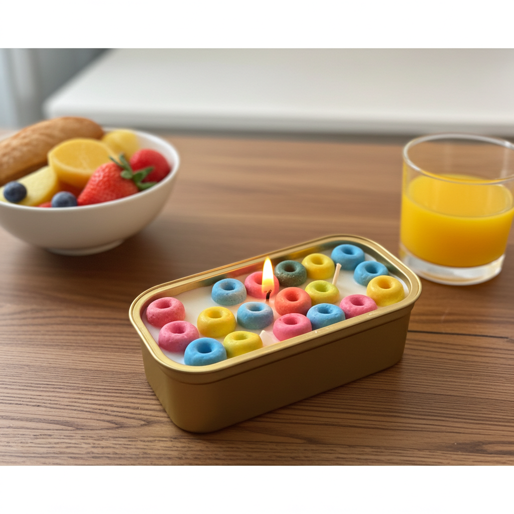 Fruity Loops Dessert Candle