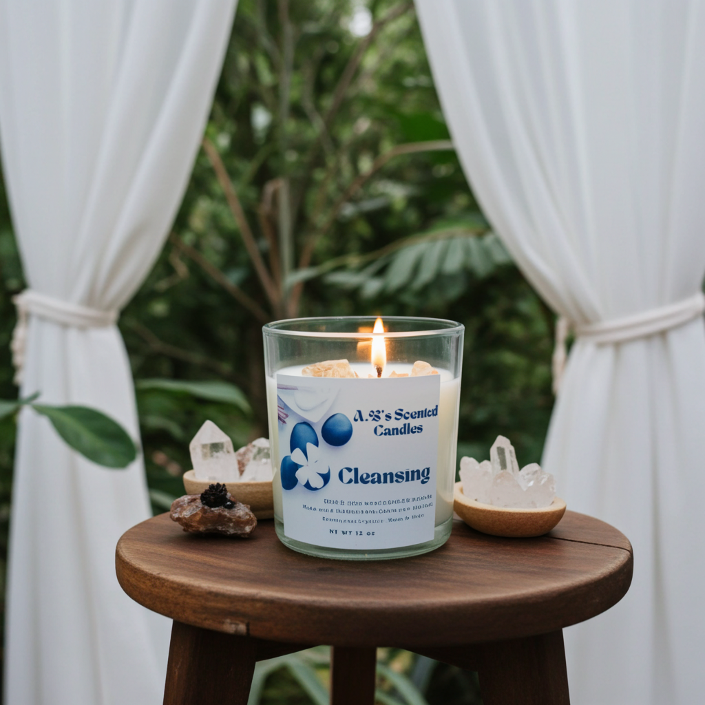 Cleansing Energy Crystal Scented Candles