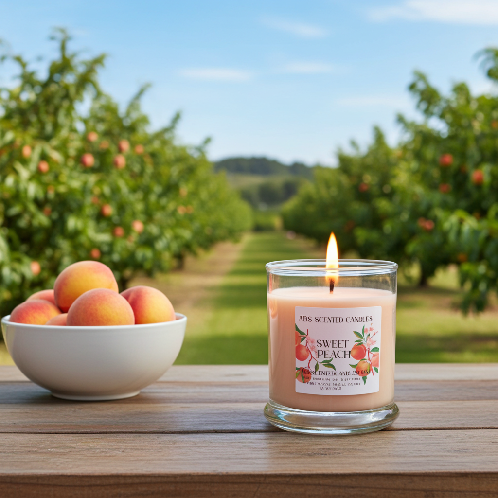 Sweet Peach Scented Candles