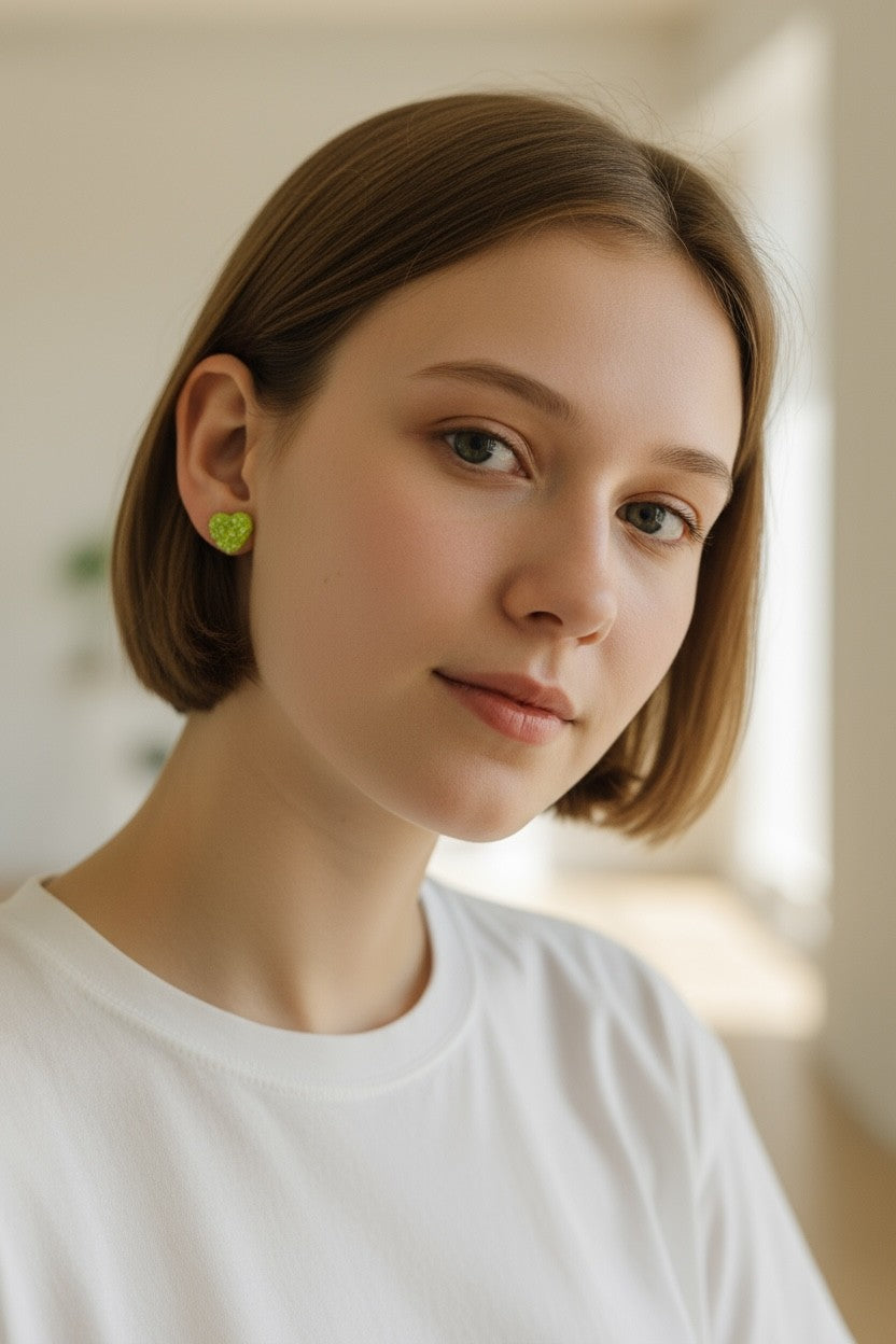 Sparkly Heart earrings