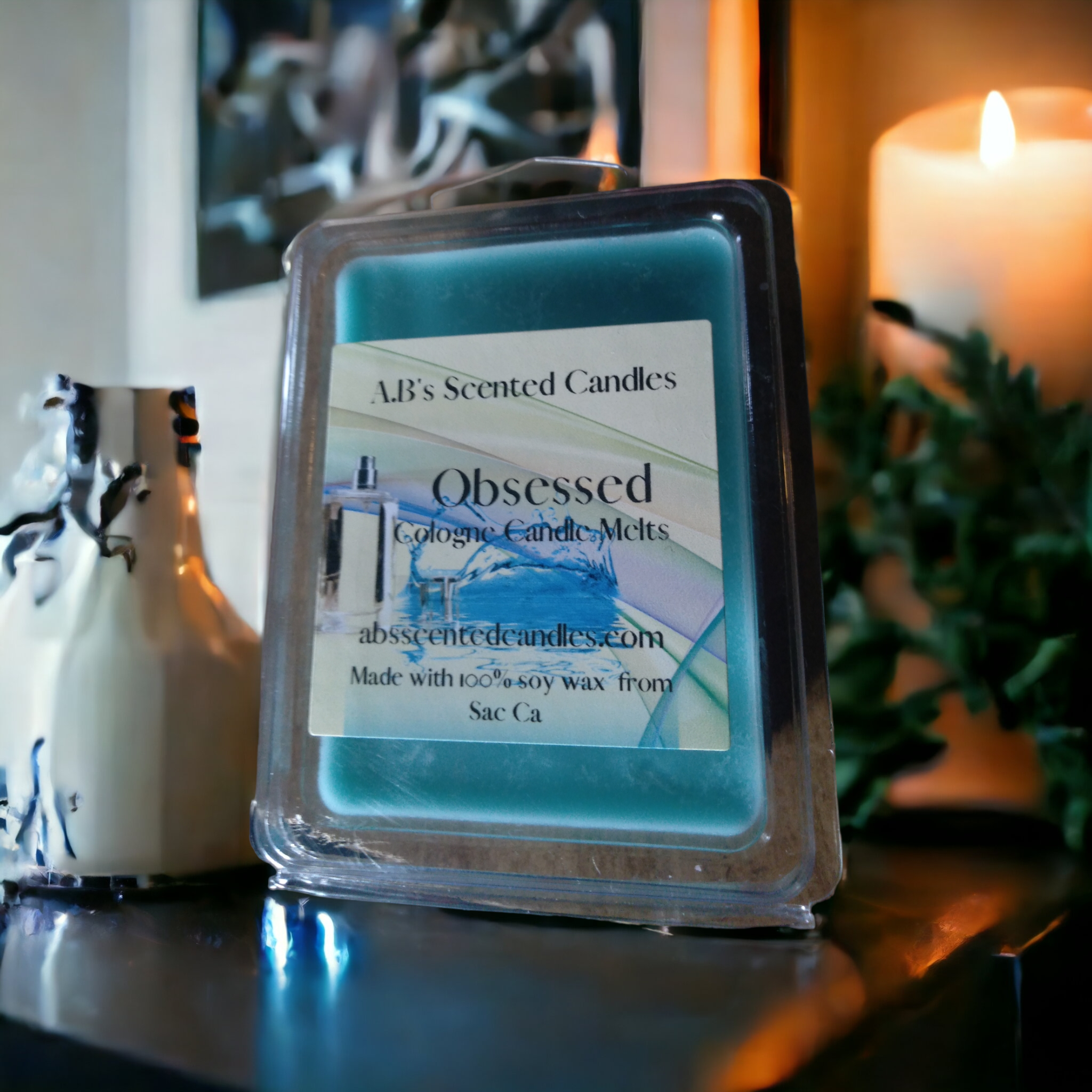 Obsessed men cologne candle  melts